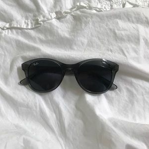Translucent grey Ray Bans